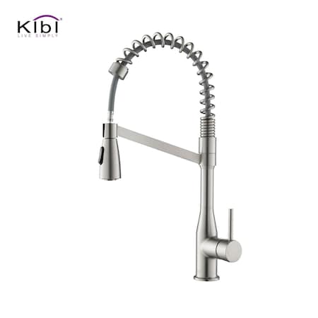 Kibi Largo Single Handle Pull Down Kitchen Sink Faucet KKF2006BN